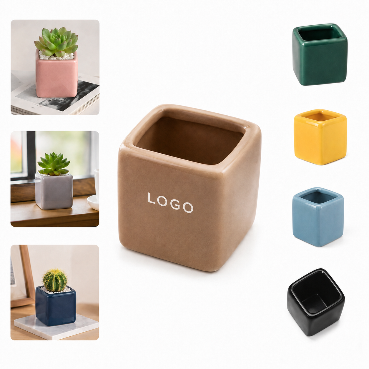 Mini Glazed Ceramic Plant Pot
