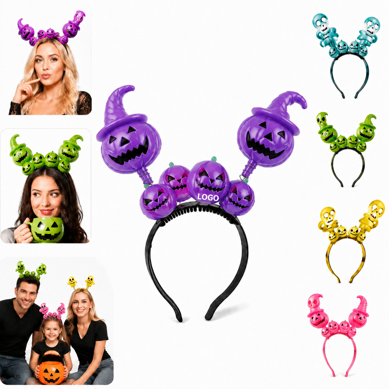 Spooky Flashing LED Headband