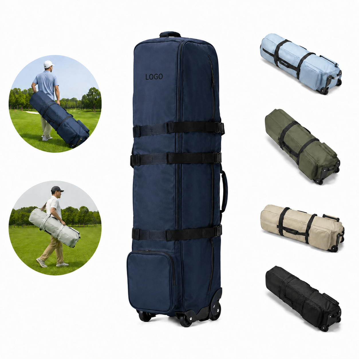 Heavy Duty Wheeled Golf Travel Bag