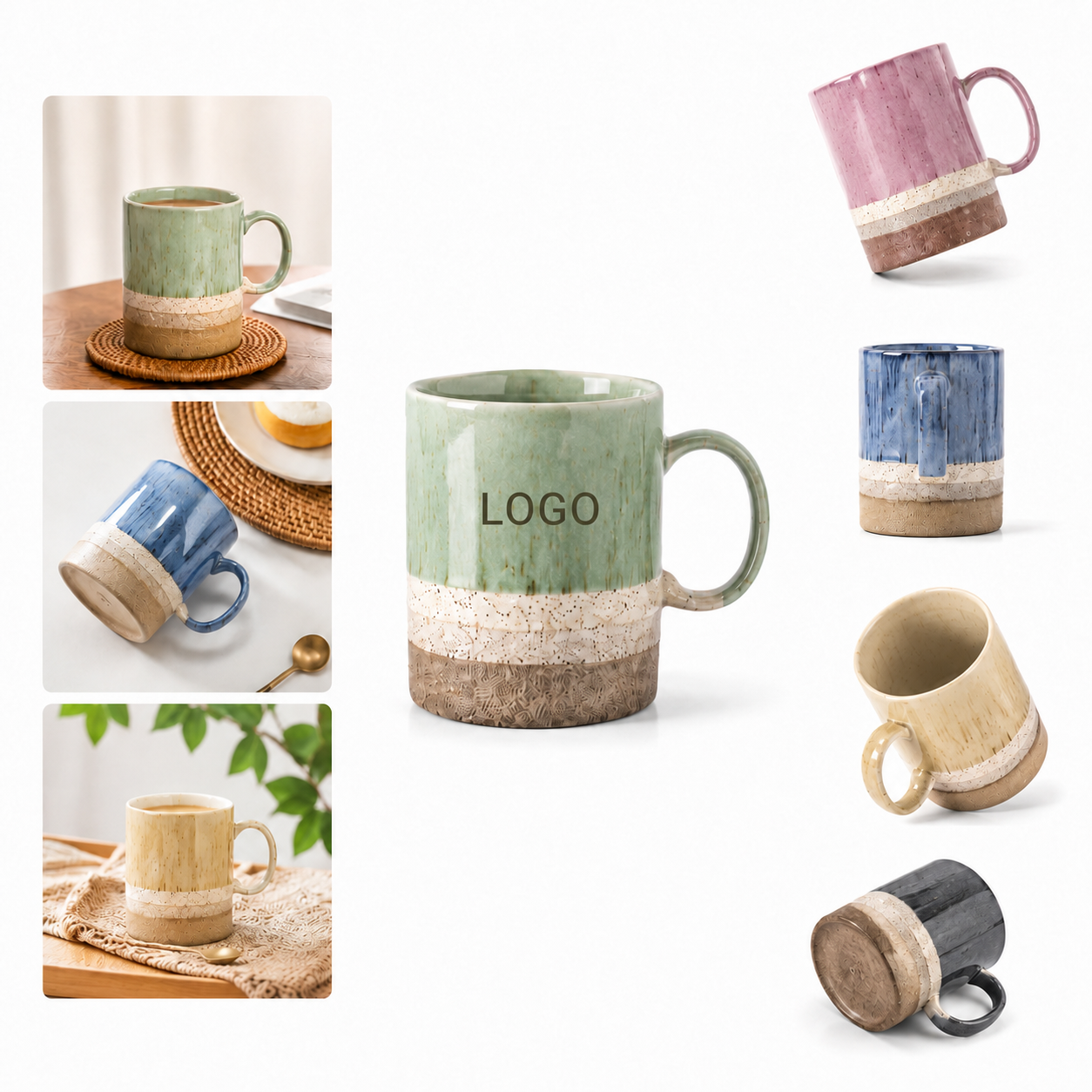 12oz Glossy Ceramic Coffee Mug