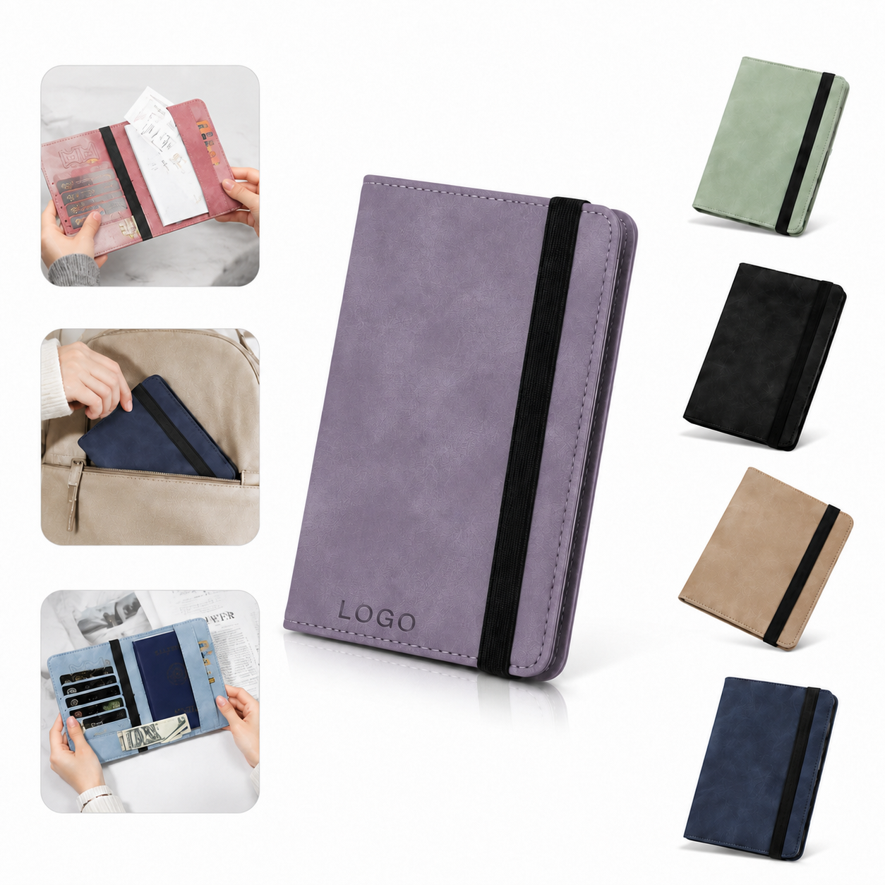 Slim Travel Passport Organizer