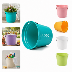 6L Plastic Ice Bucket with Dual Handles