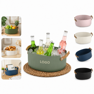 Portable Insulated PET Beverage Ice Bucket