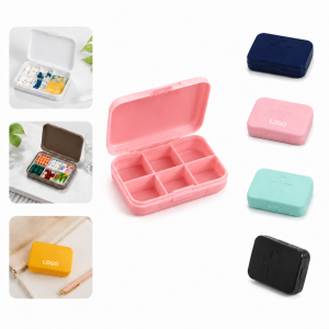 Compact Travel Pill Organizer Case
