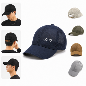 Breathable Short Brim Mesh Cap
