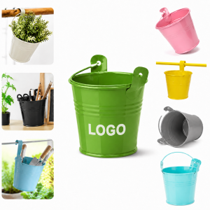 Candy-Colored Mini Metal Storage Bucket